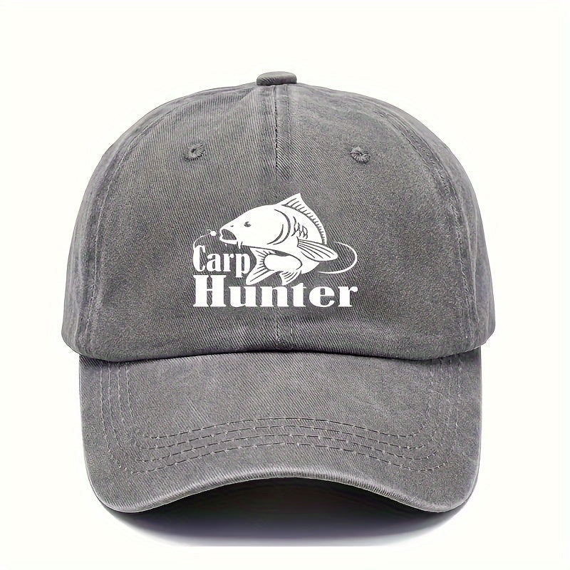 Unisex Baseball Hat Adjustable Retro Printed Hat Outdoor Fishing Hat