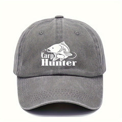 Unisex Baseball Hat Adjustable Retro Printed Hat Outdoor Fishing Hat