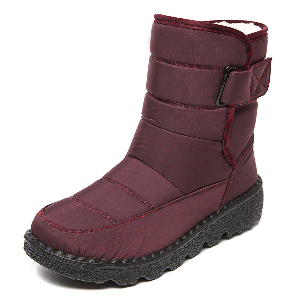 Women's Waterproof Snow Boots Round Toe Warm Non Slip Shoes