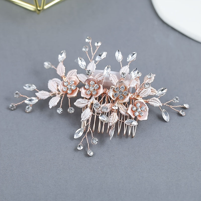 Faux Pearl Rhinestone Bridal Hair Accessories