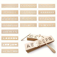 Montessori Wooden Letters Writing Practice Board