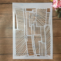 1pc Plaid Template for DIY Painting