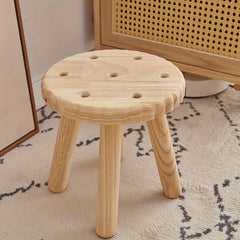 Solid Wood Shoe Changing Stool Removable Small Outdoor Porch Stool