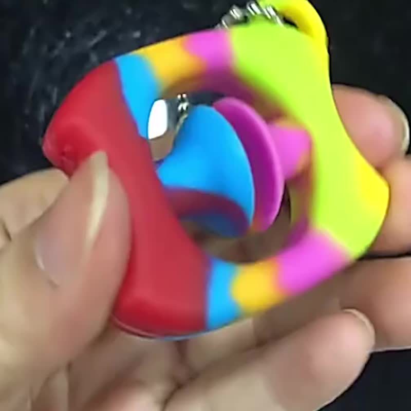 Silicone Finger Press Grip Ring Toy Halloween Christmas Gift