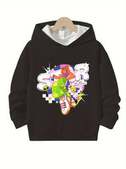 Star Girl Graphic Hoodies Girls Comfy Hooded Pullover