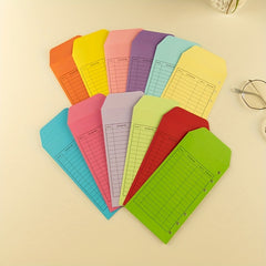 12pcs Budget Envelopes 6 Hole Money Envelopes For Cash Colorful Cash Envelopes