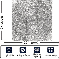 1000pcs Jigsaw Puzzle Line Art Game Educational Brain Teaser