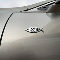 2 Pack 3D Metal Jesus Decal Sticker - Upgrade Your Ride