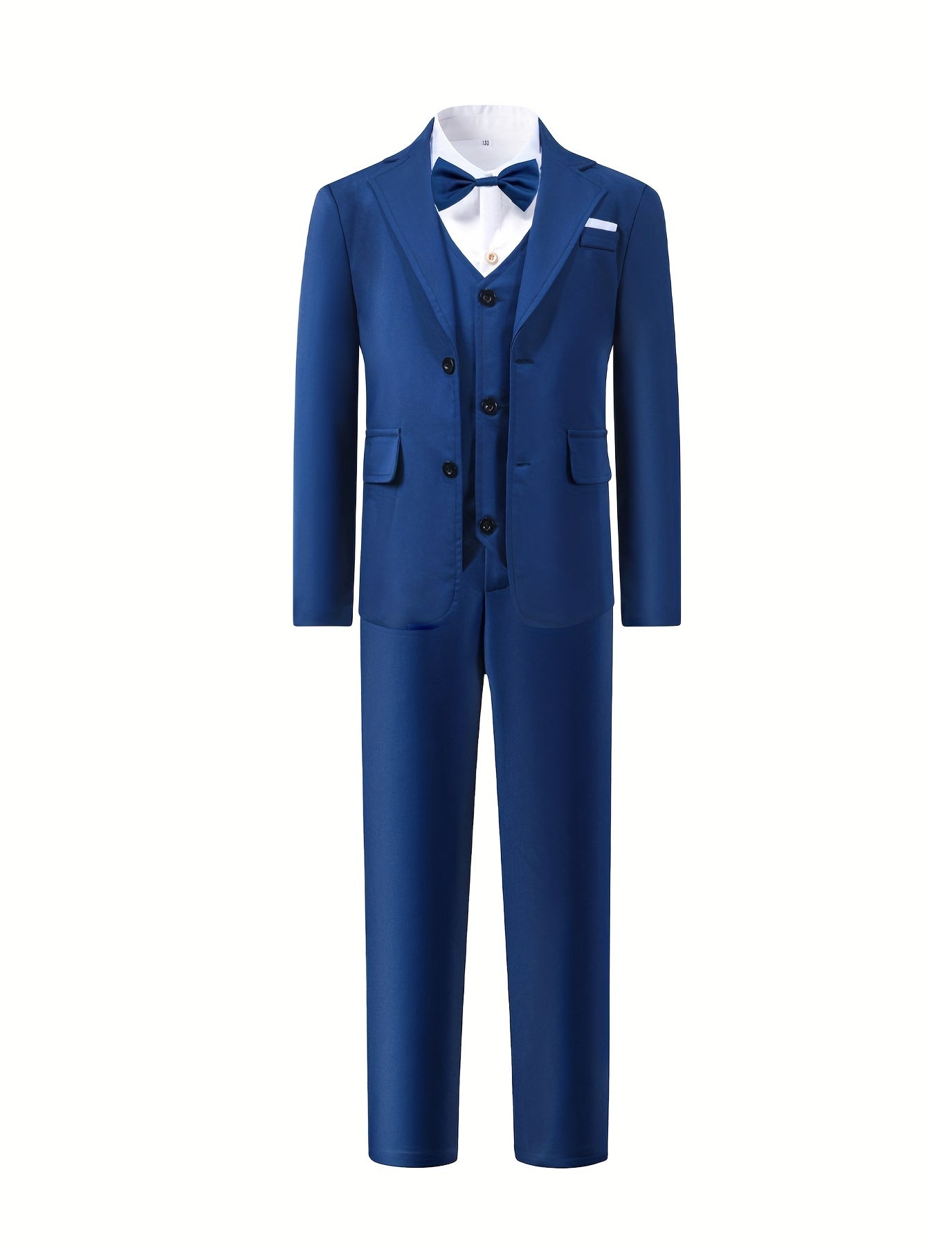 Boys Gentleman Outfits Long Sleeve Shirt&Pants&Vest&Suit Set