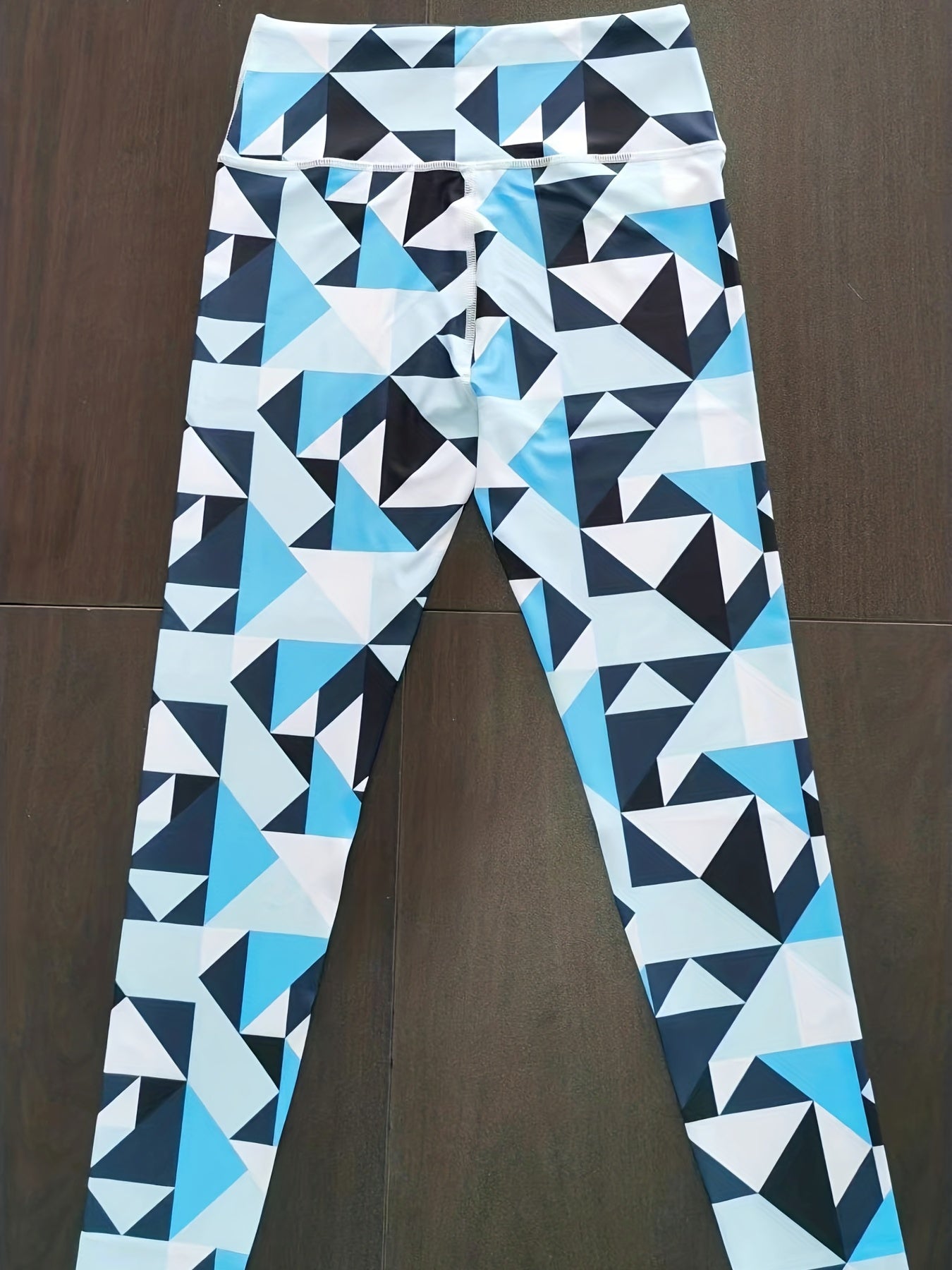 Geometric Printed Leggings Sports Fitness Yoga Running Trousers