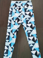 Geometric Printed Leggings Sports Fitness Yoga Running Trousers