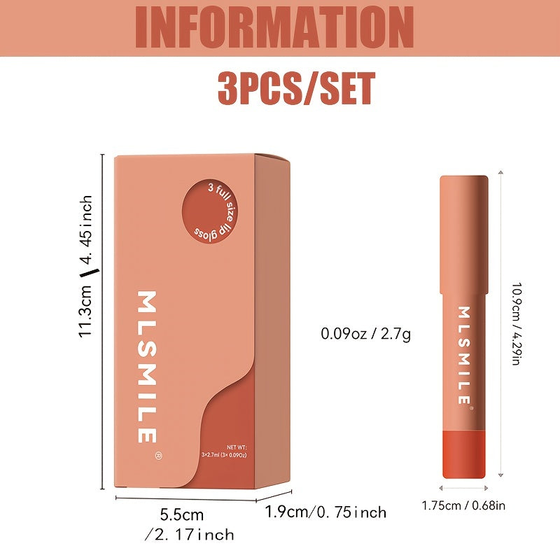 6 Colors Velvet Lipstick Set Matte Lip Gloss Long Lasting Nourishing Moistur