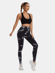Tie Dye Quick Dry Yoga Pants High Stretch Butt Lifting Leggings