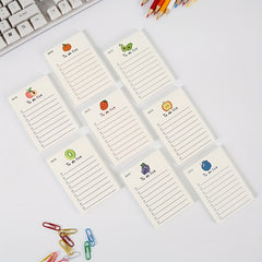 200pcs Bear Sticky Notes Fruit Sticky Notes Paper