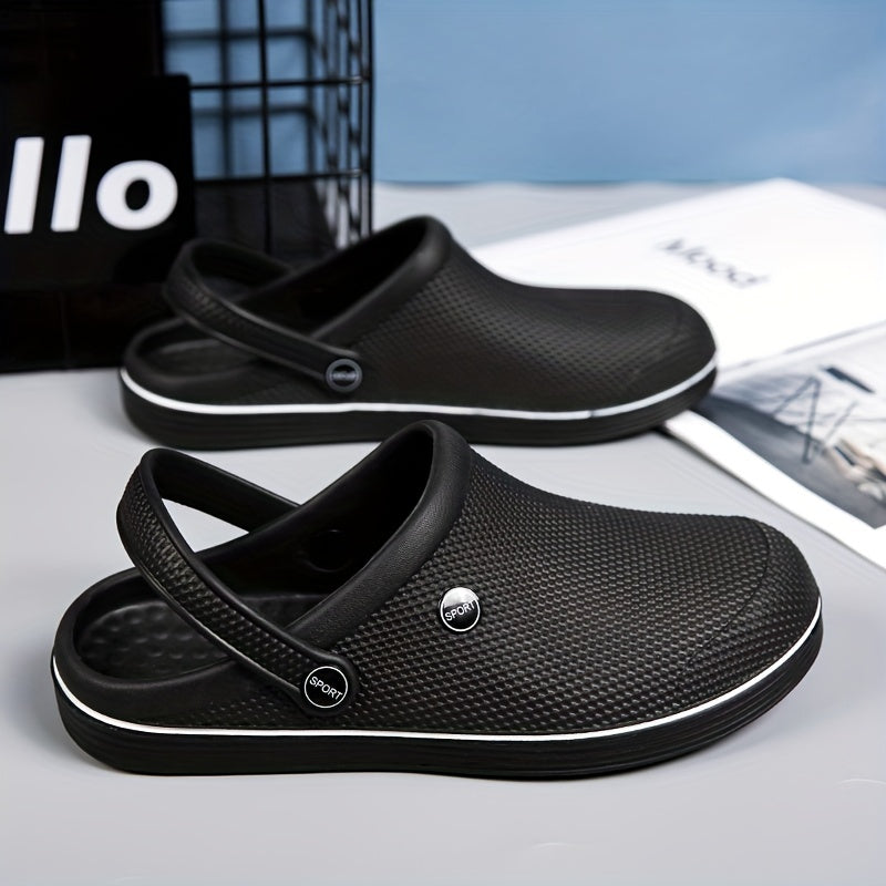 Men's Closed Toe Clogs Slip-on Sandals Soft Sole Walking Shoes
