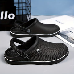 Men's Closed Toe Clogs Slip-on Sandals Soft Sole Walking Shoes