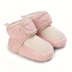 Warm Fleece Baby Boys Boots Soft & Cozy for Indoor Winter Walking