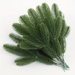 12pcs Artificial Pine Branches for Christmas DIY Home Decoration