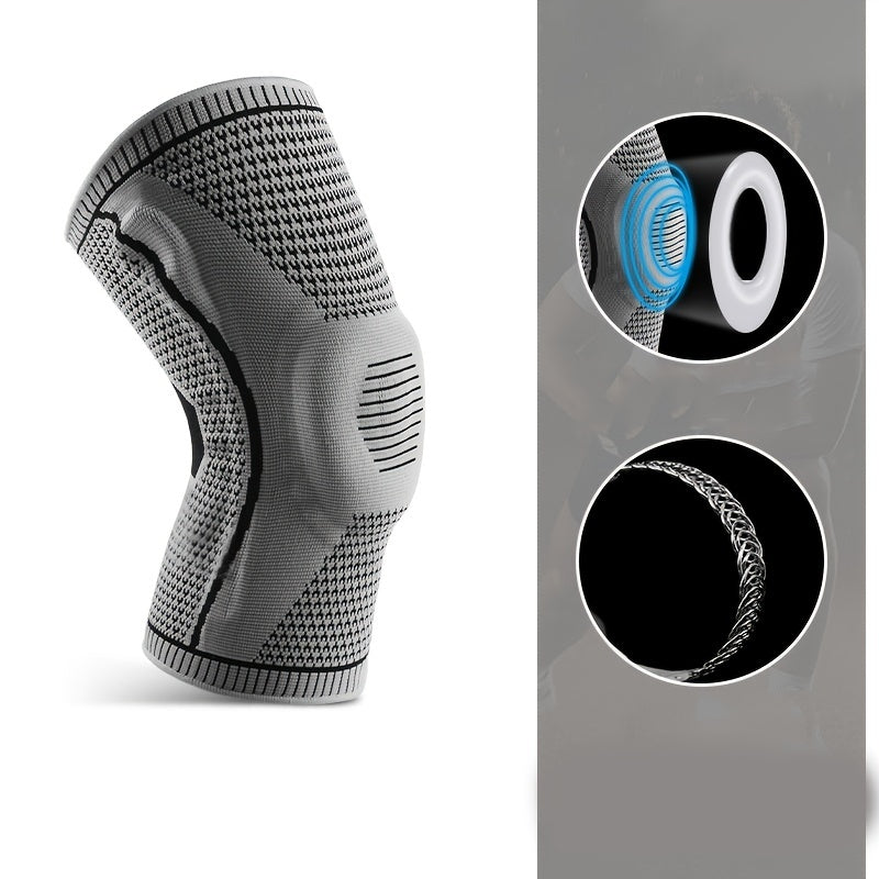 Outdoor Sports Knee Pads with Silicone Spring Breathability