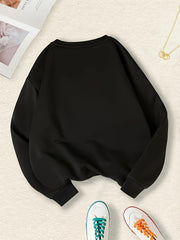 Snowman Snowflake Print Sweatshirt Christmas Women's Clothing