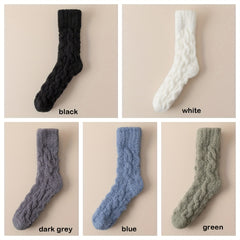 Men's Non-slip Winter Plush Sleep Socks Thick Warm Floor Socks