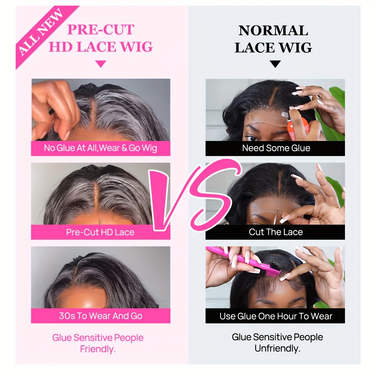 Kinky Curly Edges Hairline 13x4 Lace Front Wigs