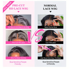 Kinky Curly Edges Hairline 13x4 Lace Front Wigs