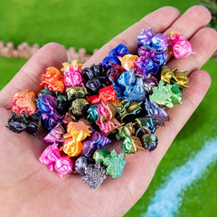 3D Printed Dragon Figurines Mixed Colors Plastic Desk Decor Unique Gift
