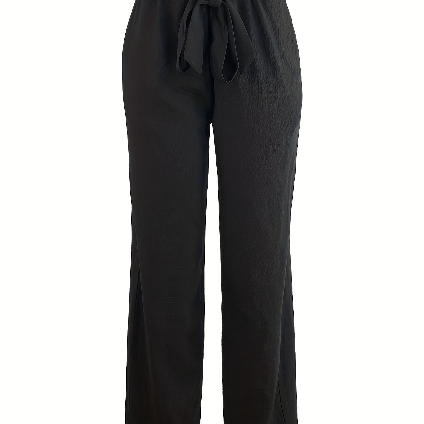Casual Paper Bag Waist Pants for Spring & Summer