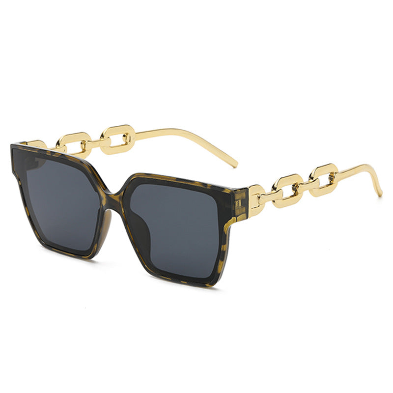 Vintage Oversized Square Sunglasses Women Sun Protection Lenses