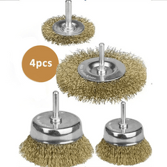 4pcs Brass Wire Brush Multifunctional Scaling Brush Hand Tools