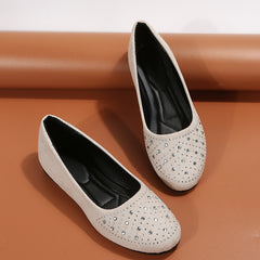 Women's Rhinestone Loafer Slip On Shoes