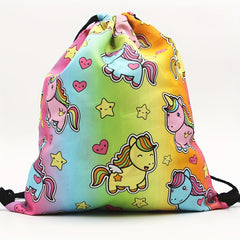 Kids Cartoon Bundle Drawstring Backpack Storage Bag