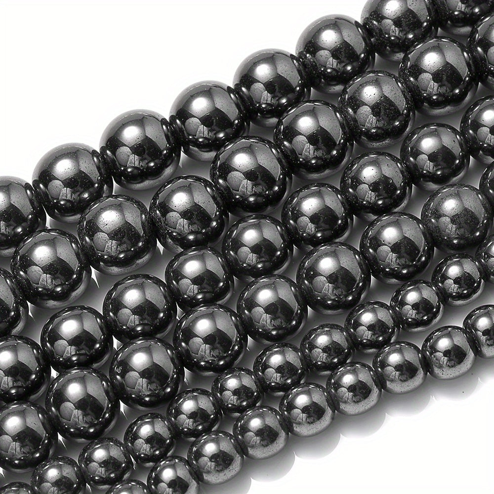 Hematite Stone Beads Round Loose Beads 4-12mm