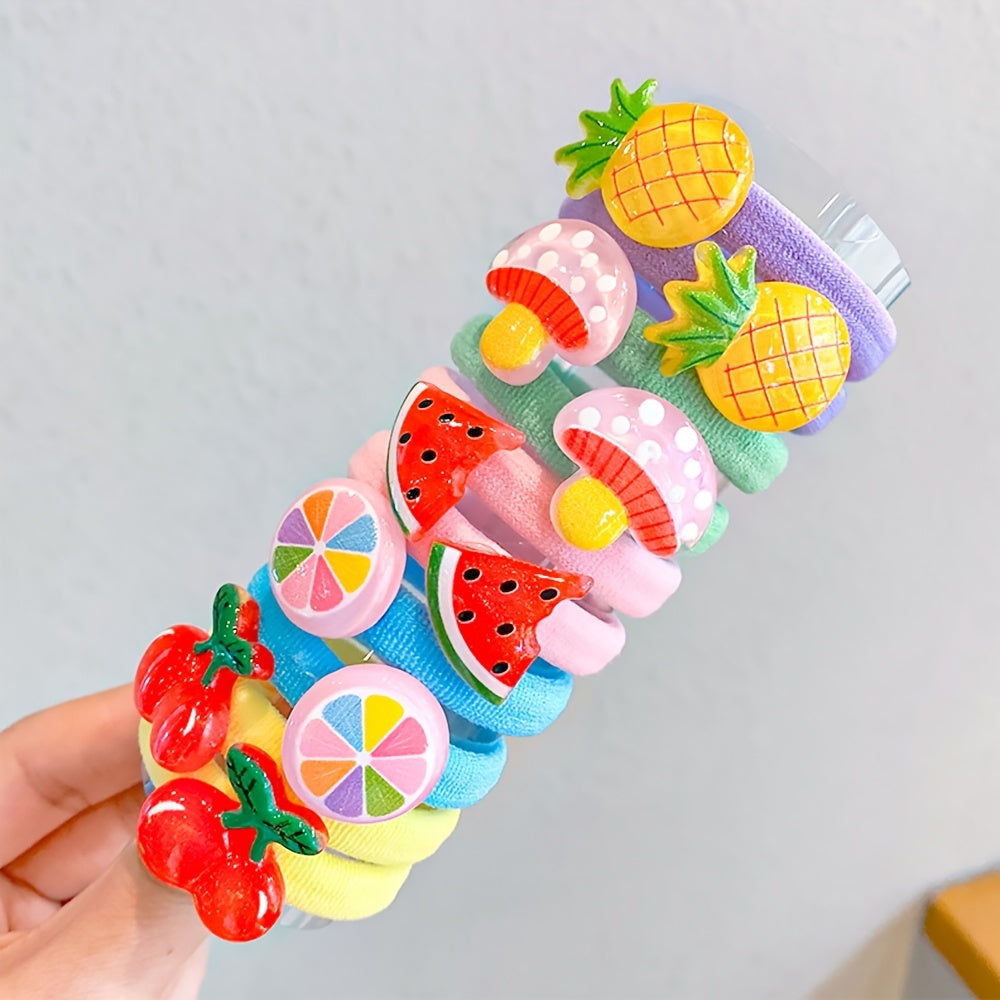 10pcs Sunflower Hair Tie Rope for Girls Kids