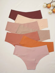 7pcs Seamless Hipster Panties Low Waist Stretch Women's Underwear