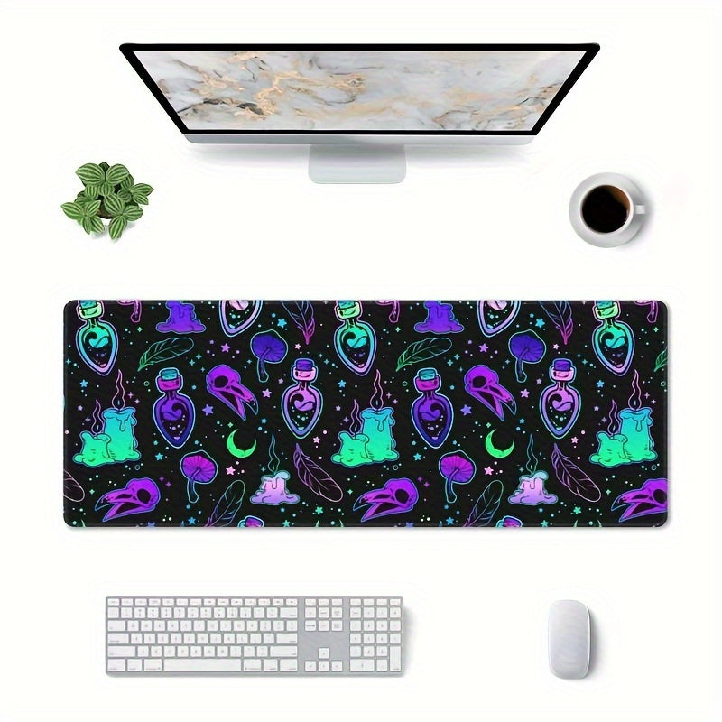 Dark Purple Gaming Mouse Pad XL Desk Mat Anime Extended Mouse Pads