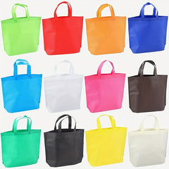 12 Reusable Tote Bags Non-woven Shopping Party Gift Bags