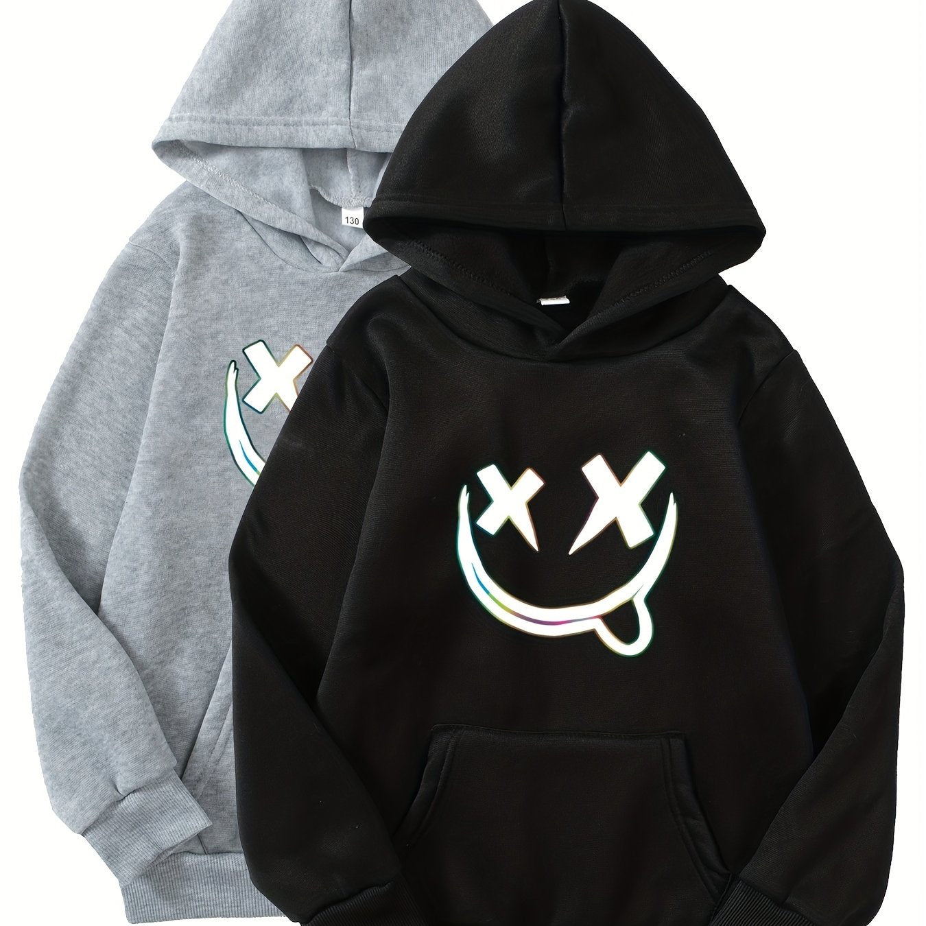 2pcs Boys Casual Hooded Sweatshirt Spring Fall Kids Clothing