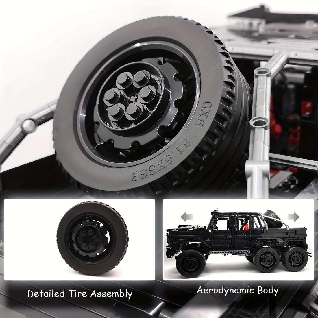 High Difficulty 1:8 Off-road Vehicle Model Building Blocks