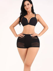Mesh Stitching Shaping Panties Tummy Control Butt Lifting Underwear