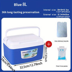 26L Plastic Insulated Cooler Box with Lid and Handle