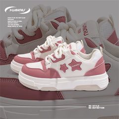 Women's Star Pattern Skate Shoes Non-slip Flatform Sneakers