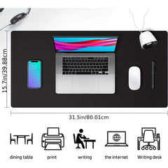 Non Slip Leather Desk Pad Protector Home Office Writing Mat Waterproof