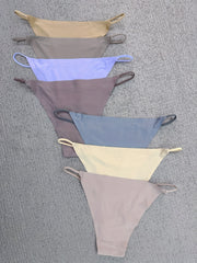 7pcs Seamless Low Waist Stretchy Panties Women's Lingerie