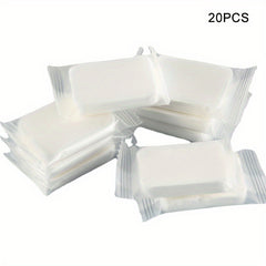 20pcs Mini Compressed Towels Disposable Camping Face Washing Towels