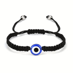 Devil's Eye Theme Braided Anklet Adjustable Ankle Bracelet