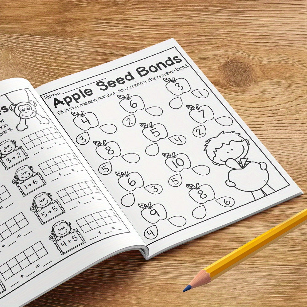 Fun Math Workbook Addition & Subtraction Friends of Ten Food Pictures