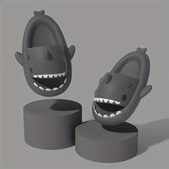 Boy's Cartoon Shark Lightweight Slippers Quick drying Non Slip Slide Slippers