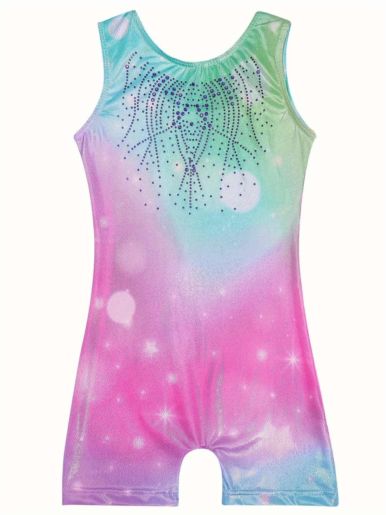 Starry Night Gymnastics Suit for Girls